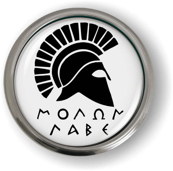 Molon Labe 3D Domed Emblem